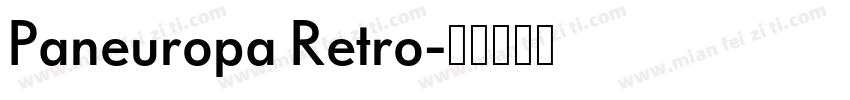 Paneuropa Retro字体转换